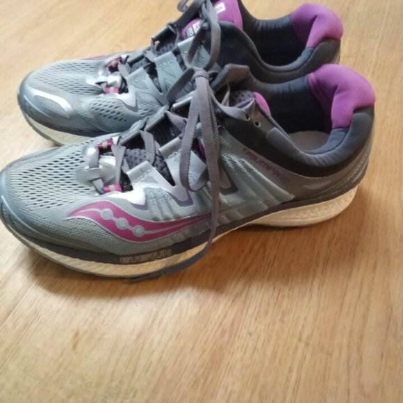 SAUCONY Women's EVERUN S10414-1 Triumph Gray/Purple Sneakers Size 9W Run… - Picture 5 of 5